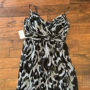 Simon Chang Beaded Cocktail Dress